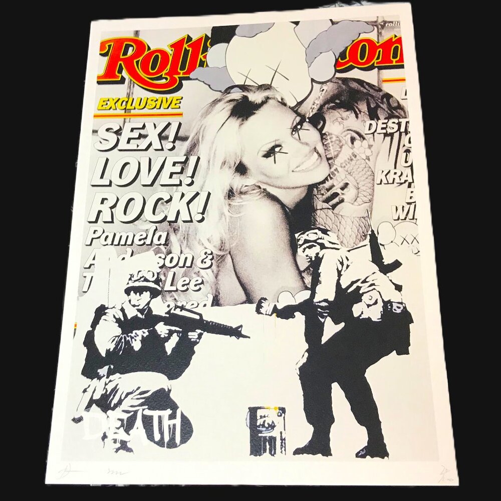 Death NYC - Banksy - Pamela Tommy - Rolling Stone - Ltd Ed Original Signed Print